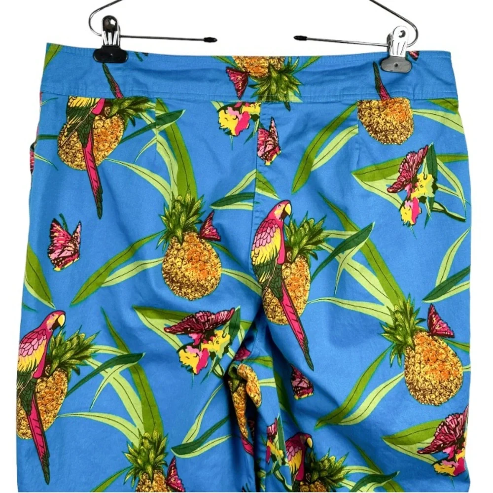 Bill Blass High Waist Cropped Capri Pants Size 18